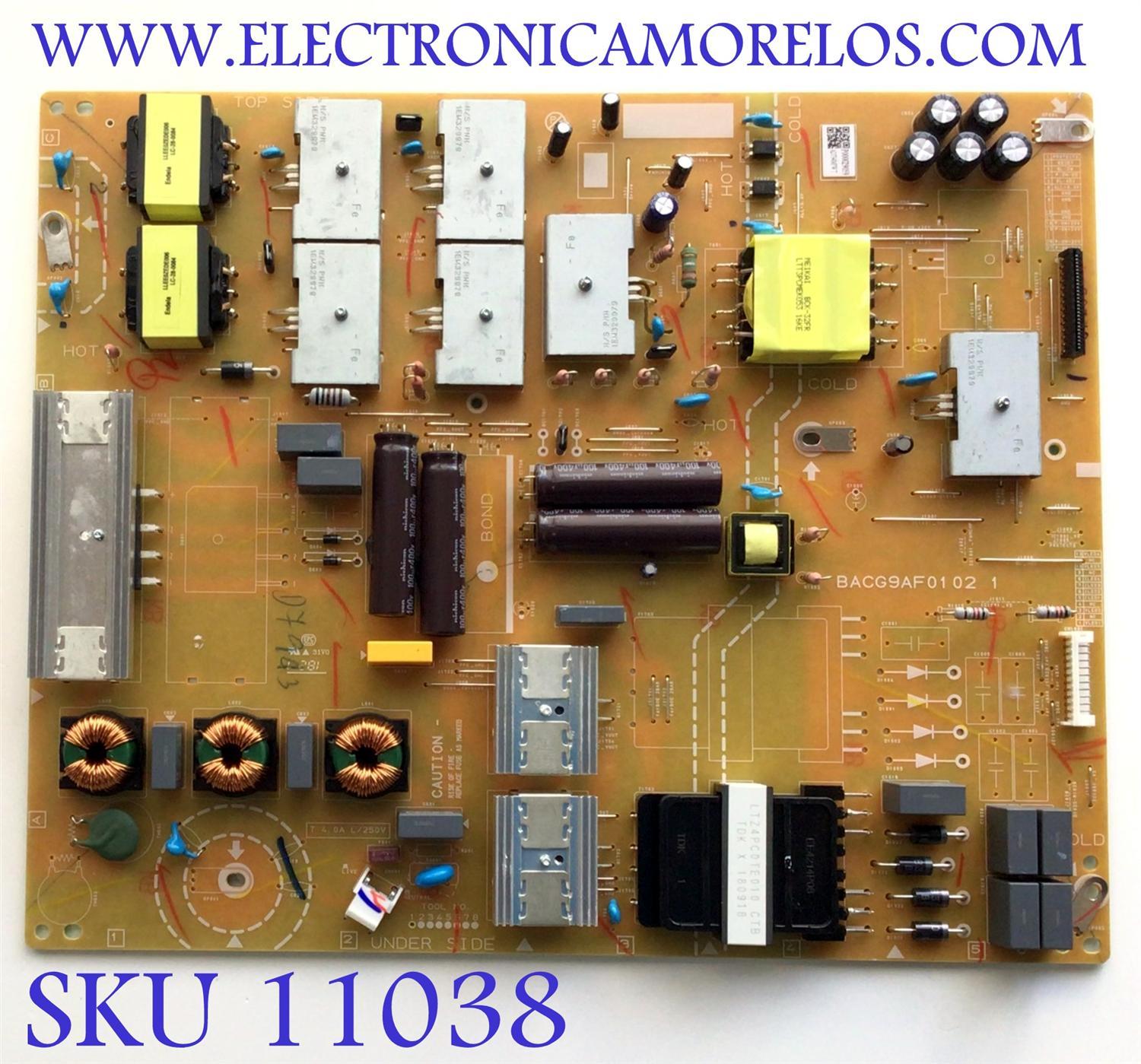FUENTE PARA TV PHILIPS / FUNAI /  (( NUEVA )) / NUMERO DE PARTE AD794MPWT / BACG9AF01 02 1 / PANEL BOEI750WQ1-F9D / MODELO 75PFL5604/F7 E